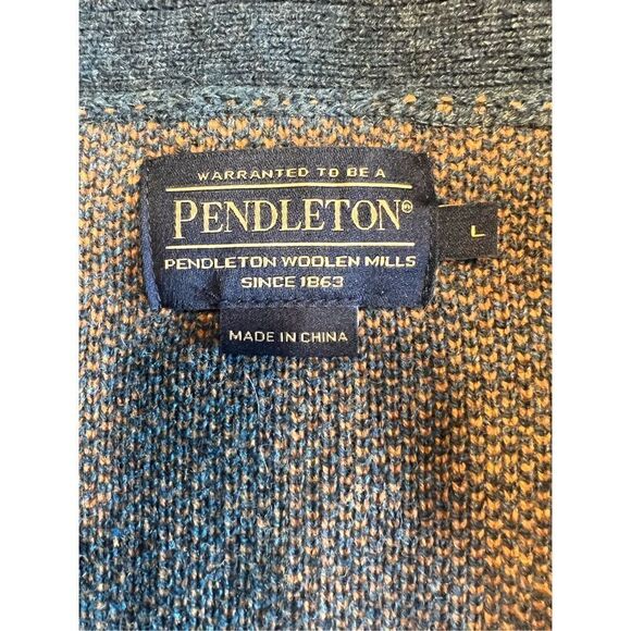 Pendleton vintage wool ugly grandpa aztec southwestern Tuscan tribal large - Picture 5 of 7